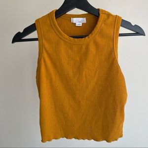 Mustard Crop Top